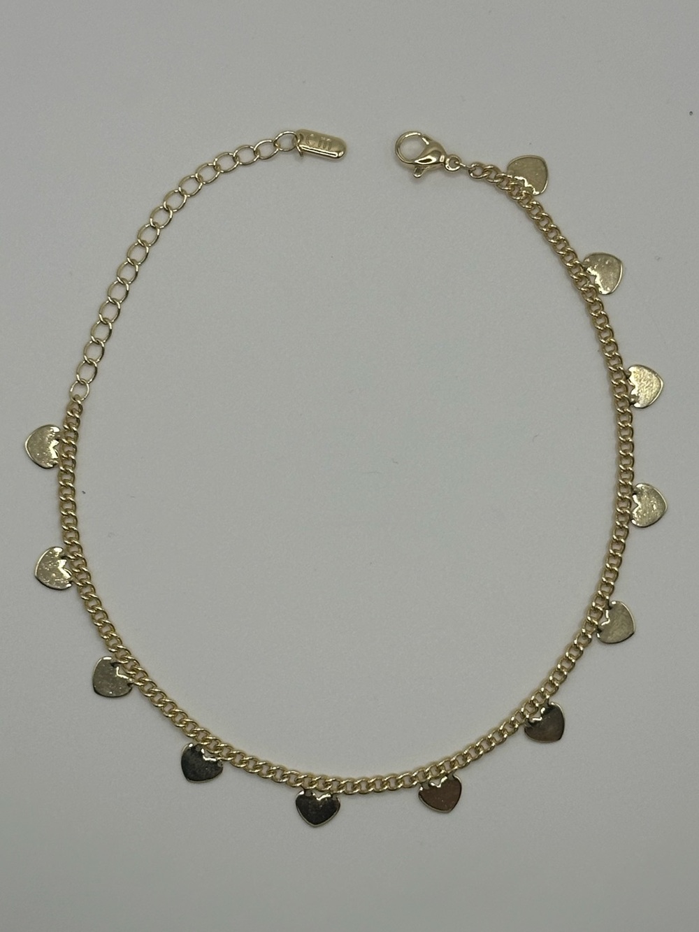Gold Filled Heart Charm Anklet - Women Jewelry